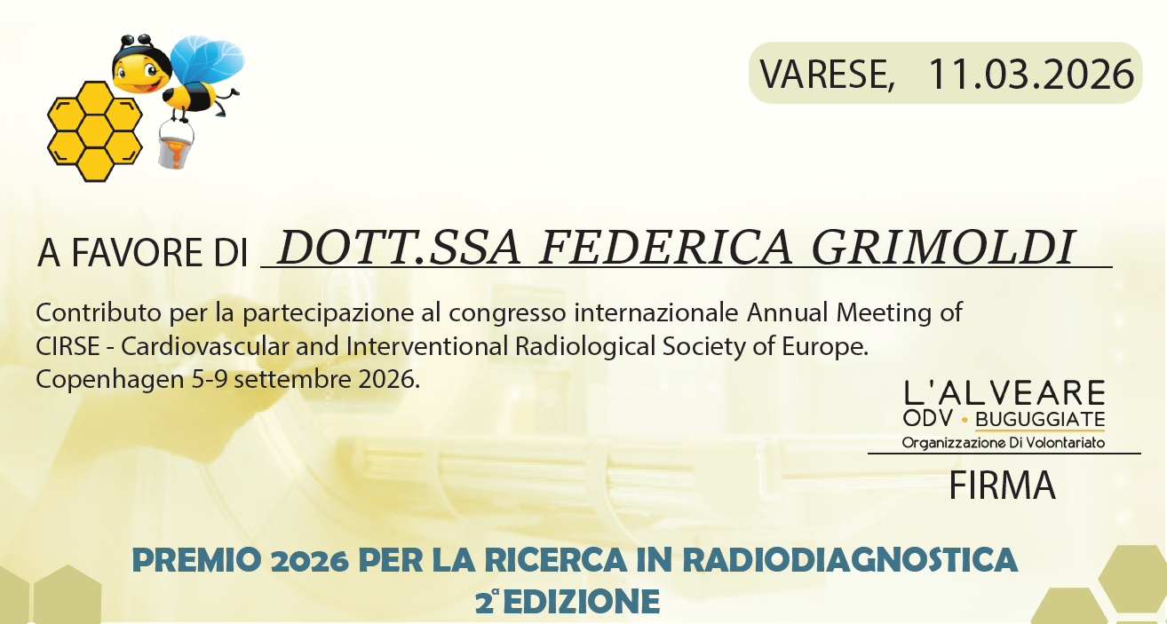 PREMIO 2026 ALLA RICERCA IN RADIODIAGNOSTICA