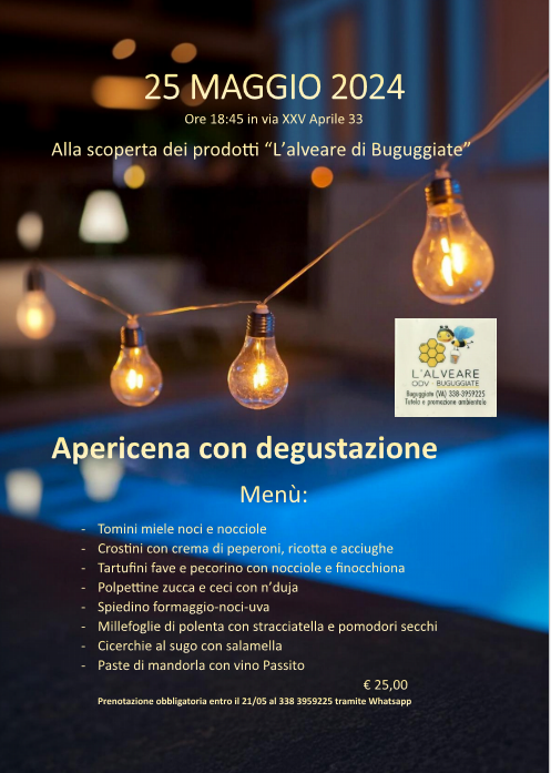 APERICENA CON DEGUSTAZIONE 